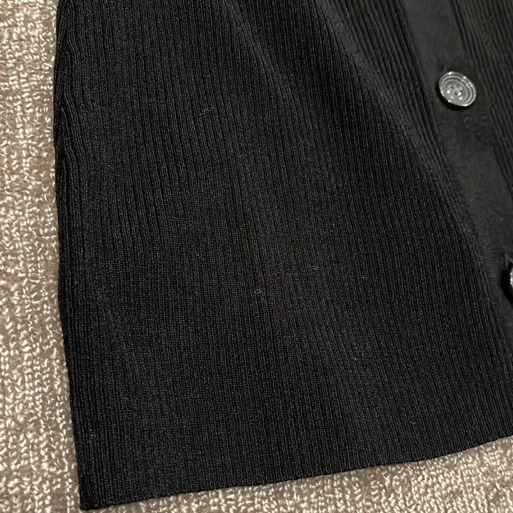 The Drop “Constance” Rib Button-Down Sweater - Picture 4 of 7